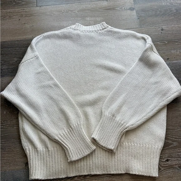 Babaa Cream Knit Sweater One Size - Picture 3 of 4